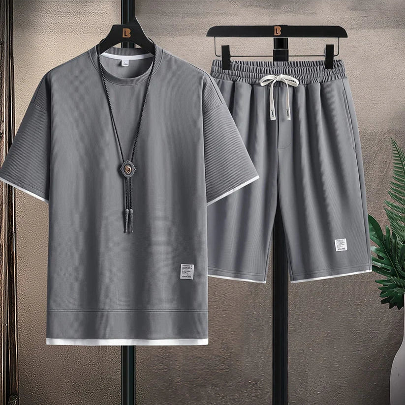 Ricky | MEN'S WAFFLE KNIT LOUNGE SET