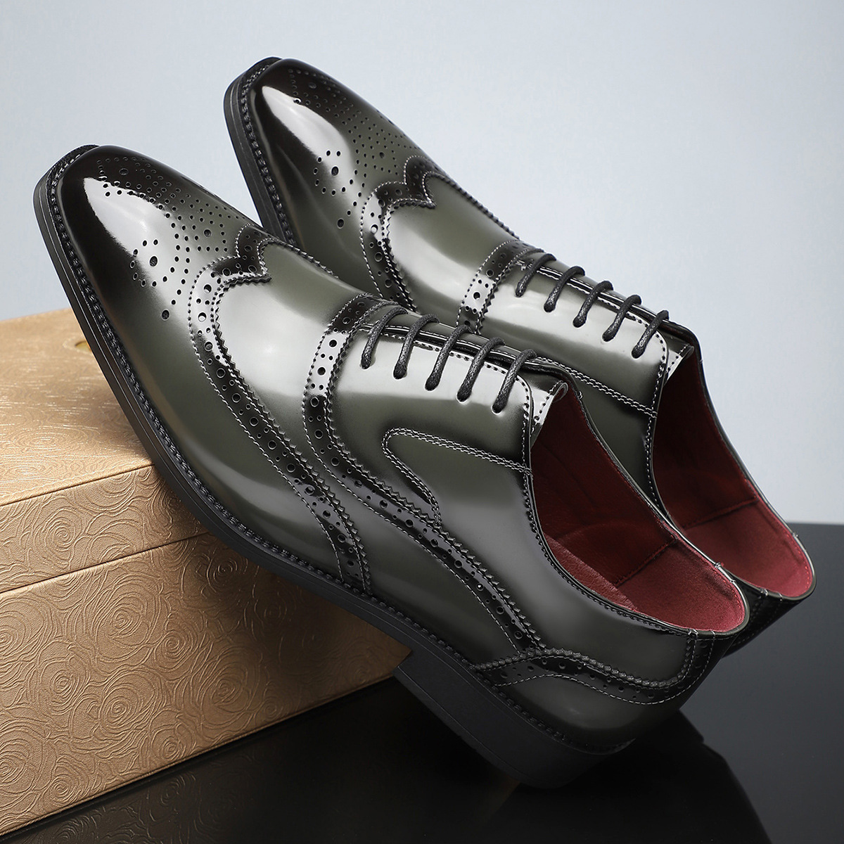 Cambridge™ | Leather Brogue Shoes