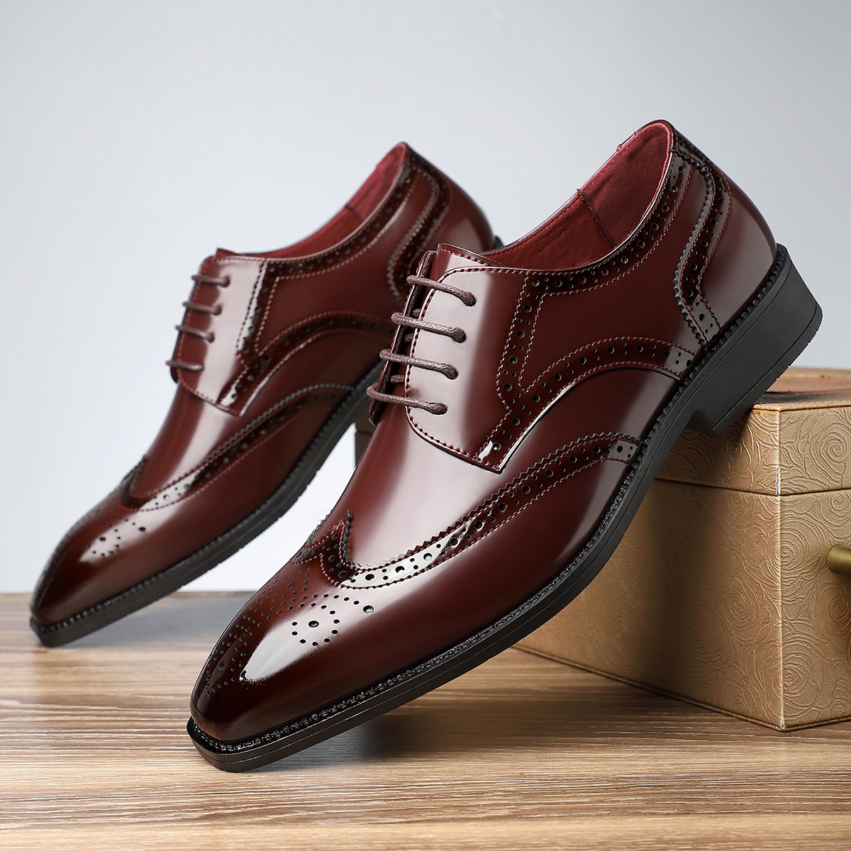 Cambridge™ | Leather Brogue Shoes