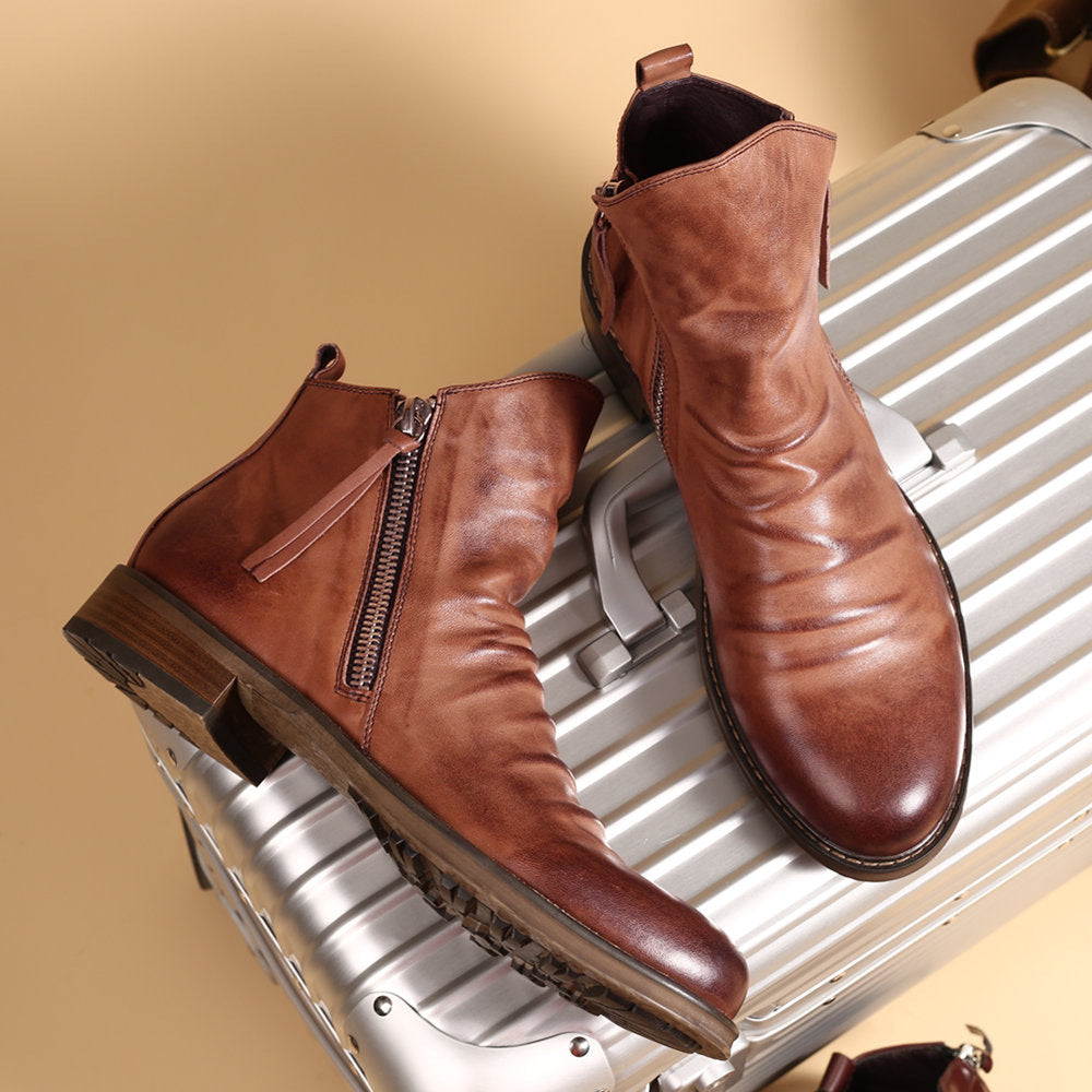 Gabriel™ | Soft leather Chelsea boots